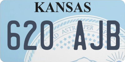 KS license plate 620AJB