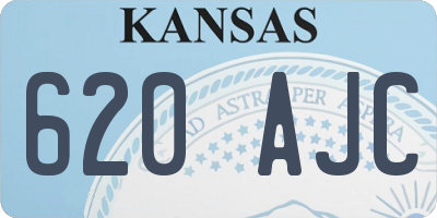 KS license plate 620AJC
