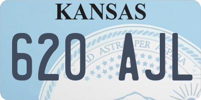 KS license plate 620AJL
