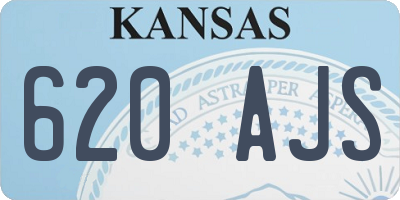 KS license plate 620AJS