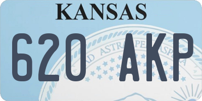 KS license plate 620AKP