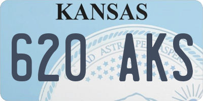 KS license plate 620AKS