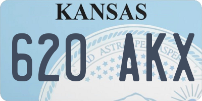 KS license plate 620AKX