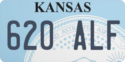 KS license plate 620ALF