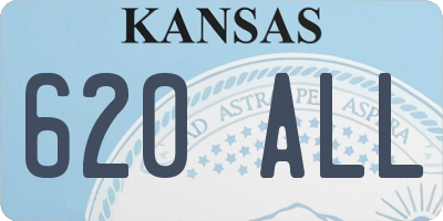 KS license plate 620ALL