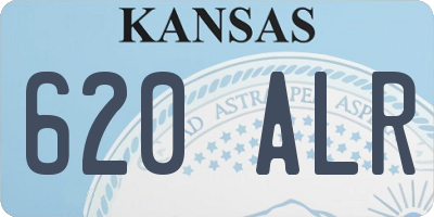 KS license plate 620ALR
