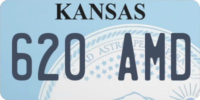 KS license plate 620AMD
