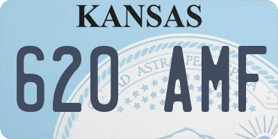 KS license plate 620AMF