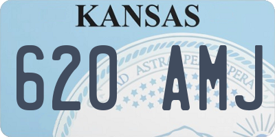 KS license plate 620AMJ