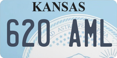 KS license plate 620AML