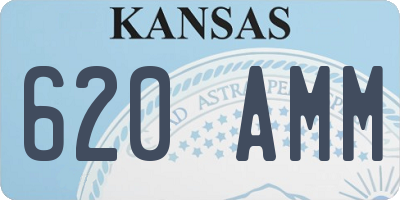 KS license plate 620AMM