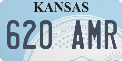 KS license plate 620AMR