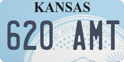 KS license plate 620AMT
