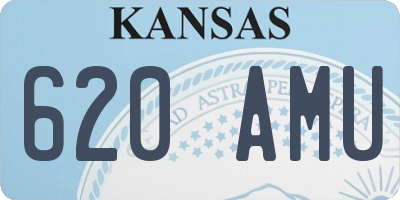 KS license plate 620AMU