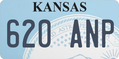 KS license plate 620ANP