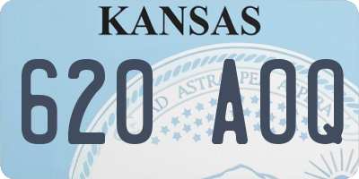 KS license plate 620AOQ