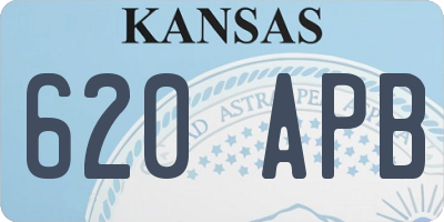 KS license plate 620APB