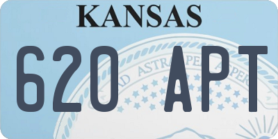 KS license plate 620APT