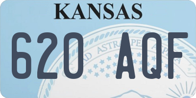 KS license plate 620AQF