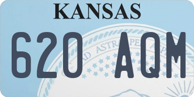 KS license plate 620AQM