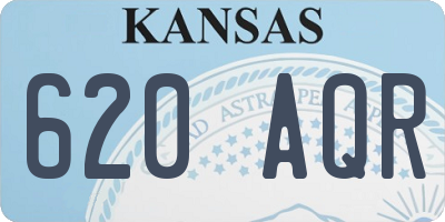 KS license plate 620AQR