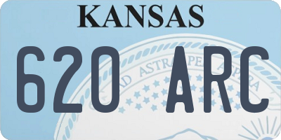 KS license plate 620ARC