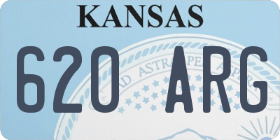 KS license plate 620ARG
