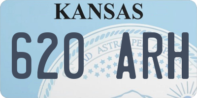 KS license plate 620ARH