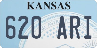 KS license plate 620ARI