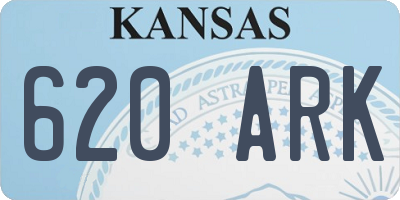 KS license plate 620ARK