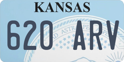 KS license plate 620ARV
