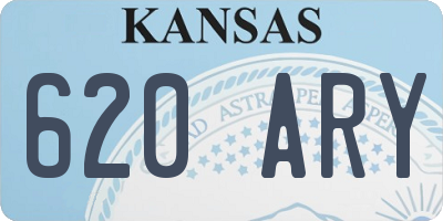 KS license plate 620ARY