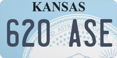 KS license plate 620ASE