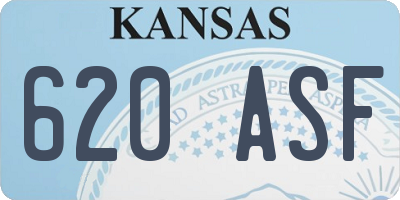 KS license plate 620ASF