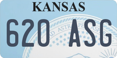 KS license plate 620ASG