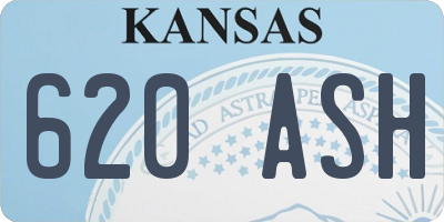 KS license plate 620ASH