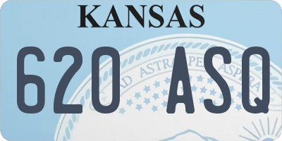 KS license plate 620ASQ