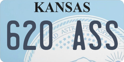 KS license plate 620ASS