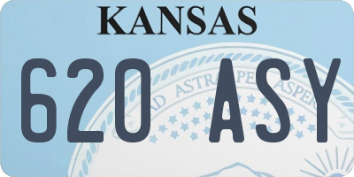 KS license plate 620ASY