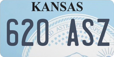 KS license plate 620ASZ