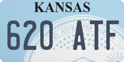 KS license plate 620ATF