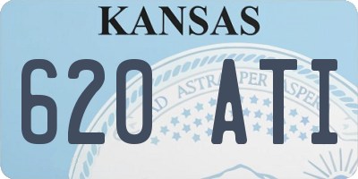 KS license plate 620ATI