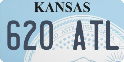 KS license plate 620ATL