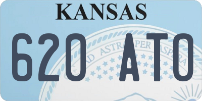 KS license plate 620ATO