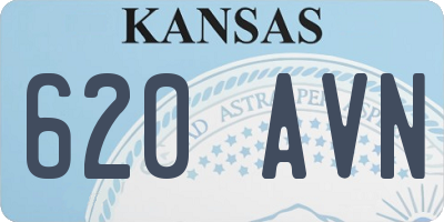 KS license plate 620AVN