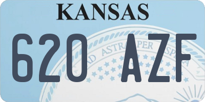 KS license plate 620AZF