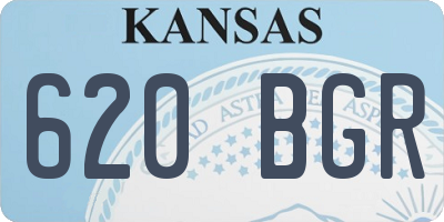 KS license plate 620BGR