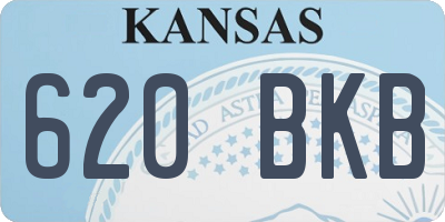 KS license plate 620BKB