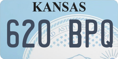 KS license plate 620BPQ