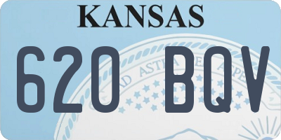 KS license plate 620BQV